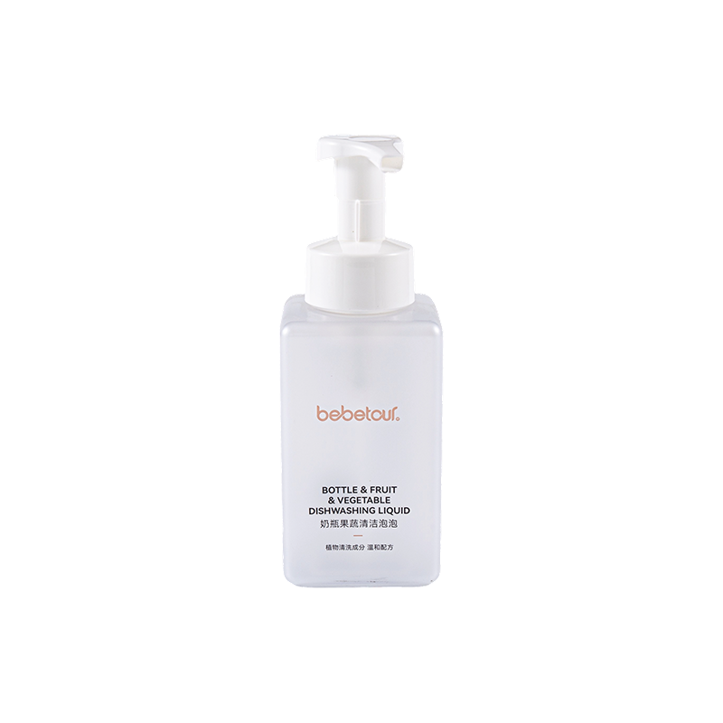 430ml PET quadratum purgatio spumae mousse bottle